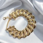 mens double cuban link bracelet 1