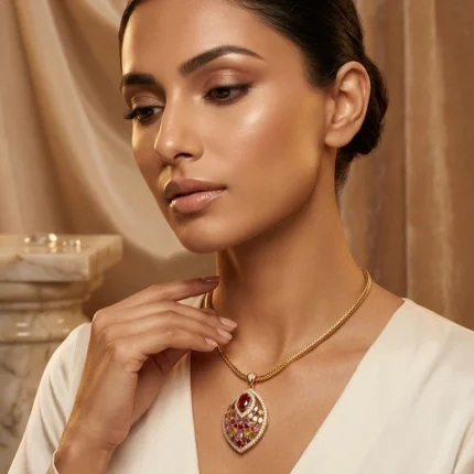 Classic Gold Short Pendant Chain 2