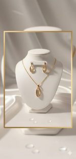 Dainty Chain with Imperial Drop Pendant 1
