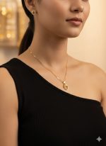 Luna Glow Pendant with Dainty Chain 1