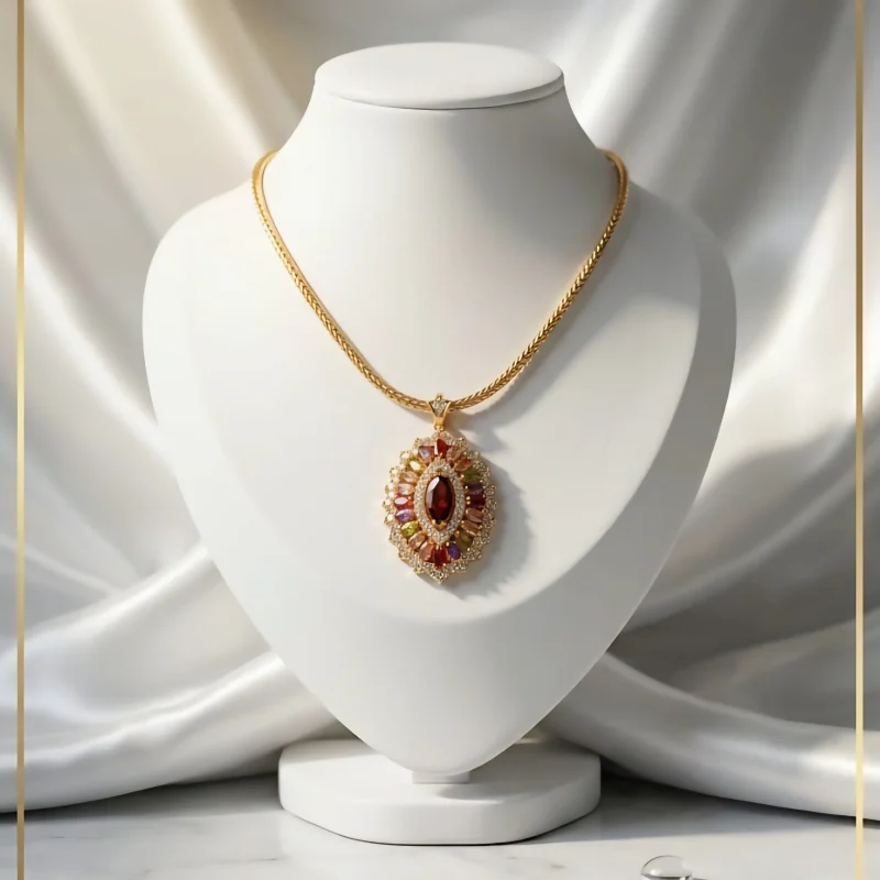 Radiant Charm Short Pendant Chain 3